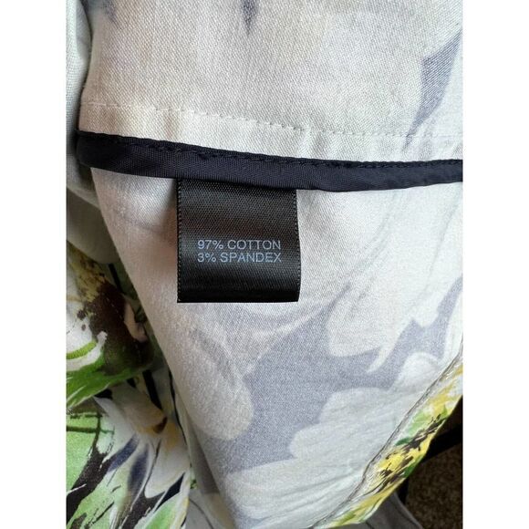 AVENUE cotton spandex stretch jacket cardigan collared unlined size 26 - Picture 6 of 8